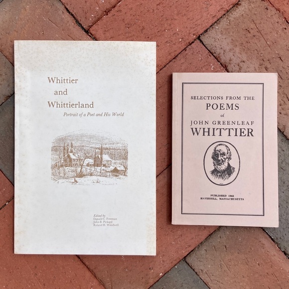 2 John Greenleaf Whittier Poetry Books Literary Whittierland Haverhill MA Poet - Picture 2 of 16